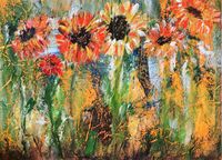 boe--Sonnenblumen 2022 40 x 50 cm